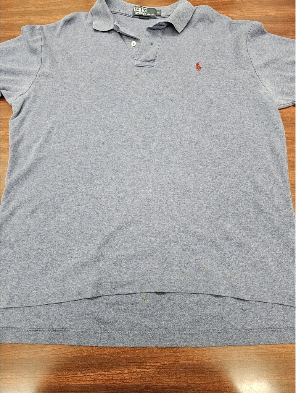 Medium Blue Polo Ralph Lauren Men's Classic Fit Polo Shirt with Embroidered Pony